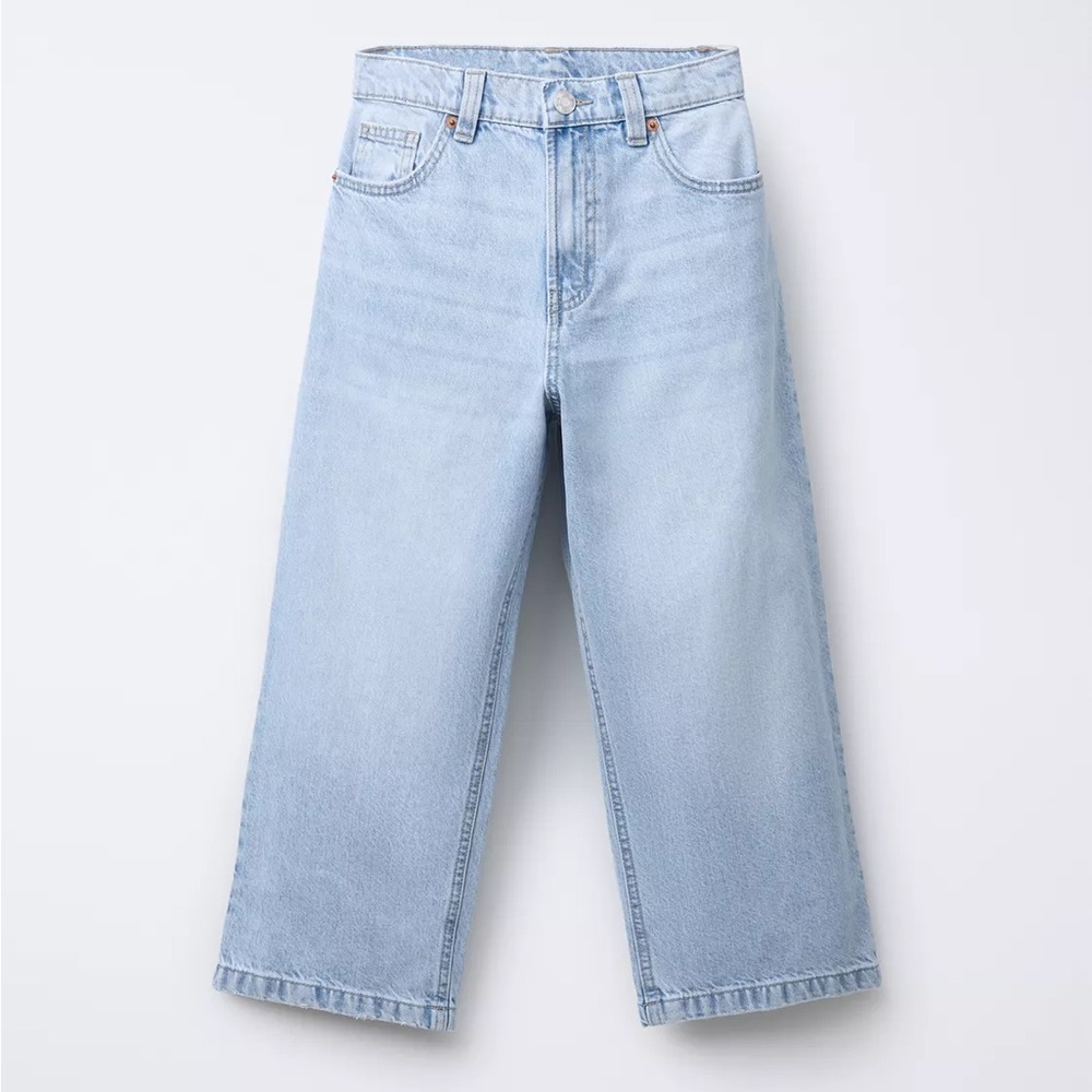 Zara Kids Straight Fit Denim Jeans – Light Wash